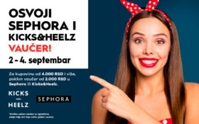 OSVOJI SEPHORA I KICKS&HEELZ VAUČER – 2-4. septembar
