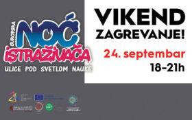 NOĆ ISTRAŽIVAČA – VIKEND ZAGREVANJE – 24.9, 18-21H