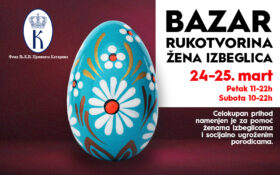 BAZAR RUKOTVORINA ŽENA IZBEGLICA, 24-25. mart. 🥚