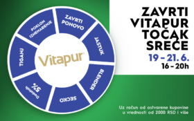 🎡 ZAVRTI VITAPUR TOČAK SREĆE I 19–21. jun, 16-20H