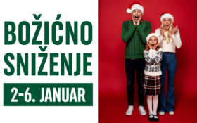 BOŽIĆNO SNIŽENJE, 2-6 januar! 🎄