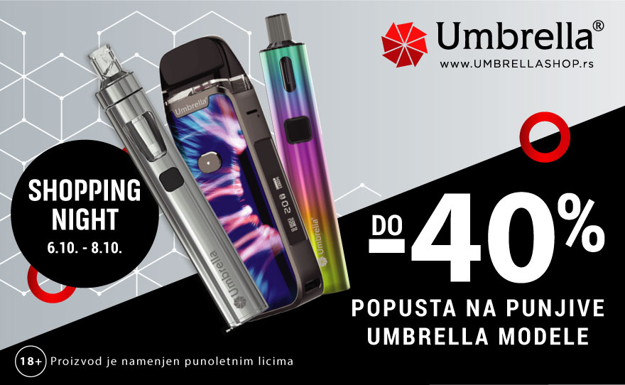 Do -40% na punjive modele u Umbrella shopu!