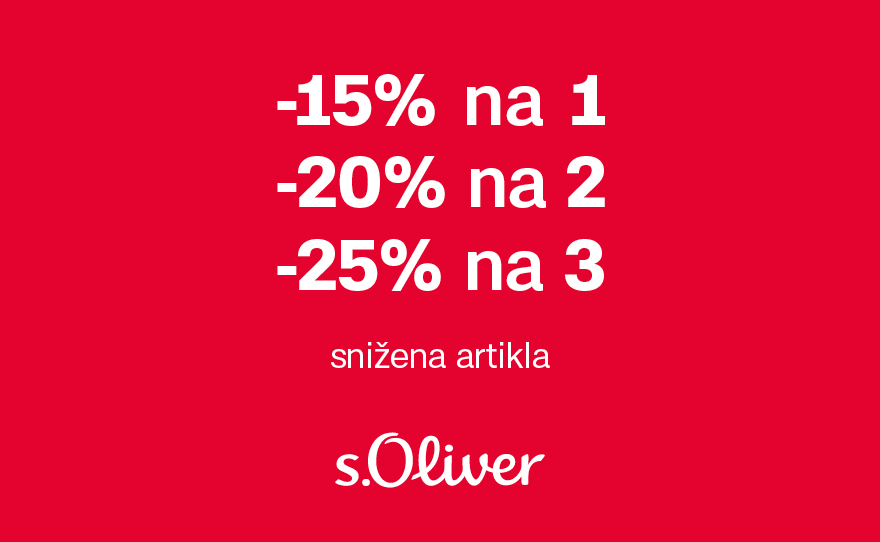 s.Oliver – Vreme je za dodatne uštede jer čistimo zalihe