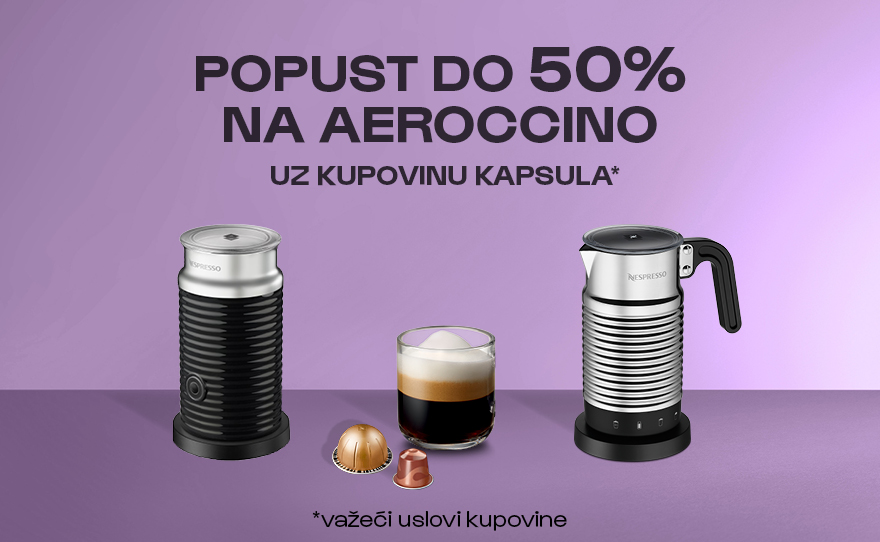Nespresso – do 50% popusta na Aeroccino