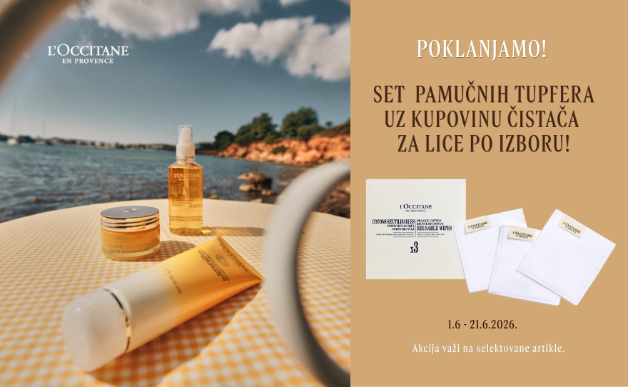 L’OCCITANE – Poklon set tupfera uz kupovinu čistača za lice