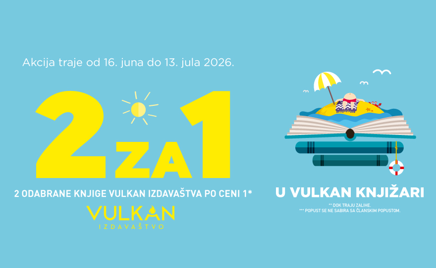 Akcija 2 za 1 na odabranu Vulkanovu beletristiku