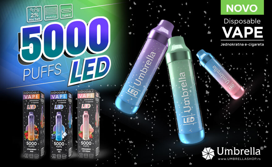 5000 PUFFS LED – potpuno novo vejp iskustvo!