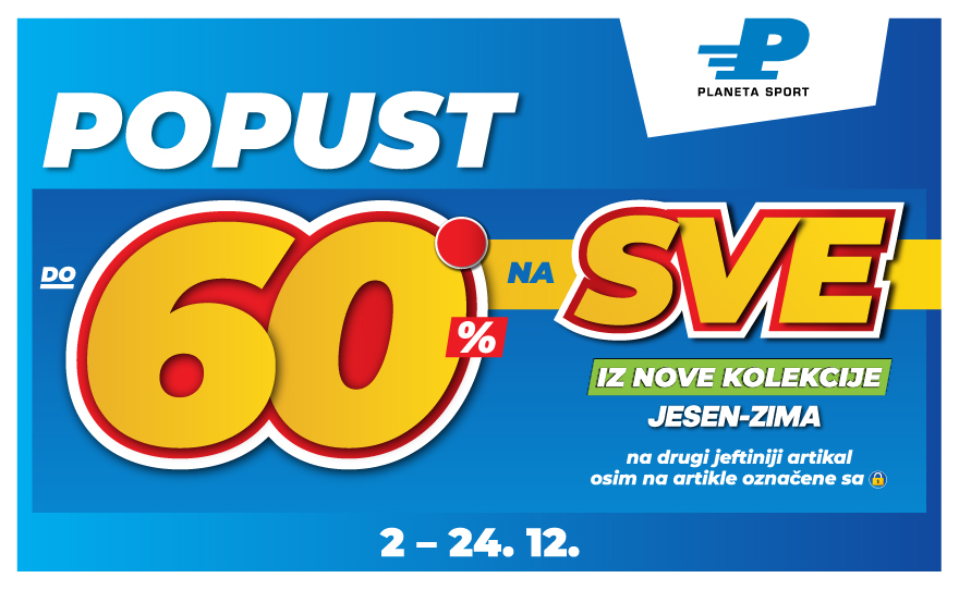 Planeta – do 60% na SVE iz nove kolekcije jesen/zima