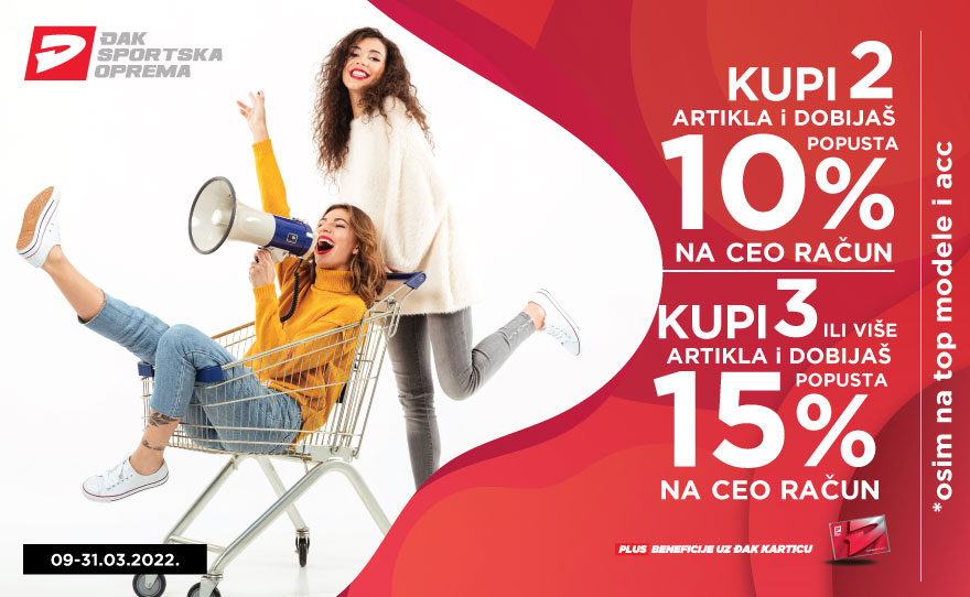Specijalna ponuda u Đaku – Do 15% POPUSTA!