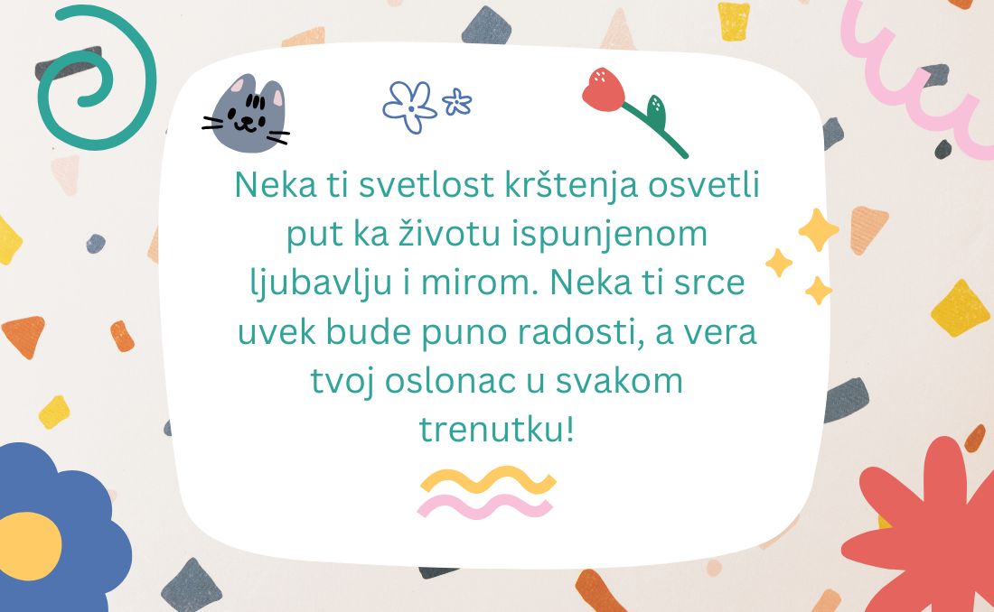 Čestitke za kr&scaron;tenje &ndash; blagoslovi i najlep&scaron;e želje za sveti dan