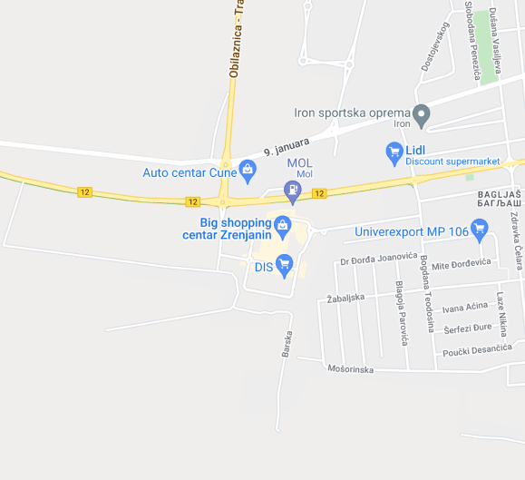 BIG Zrenjanin lokacija